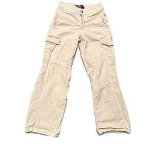Hollister High Rise Pants Womens Cargo Vintage Baggy Sz w24R 0R/00R STAINED